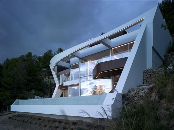 阿尔特阿山地之家，山水间的漫形曲线-建筑设计_427590