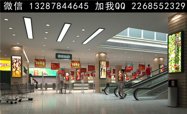 商场设计案例效果图#(效果图)