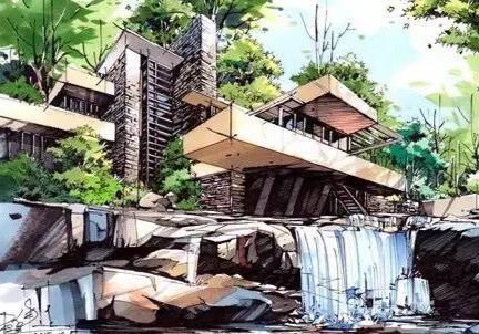 [合集]建筑景观马克笔绘画