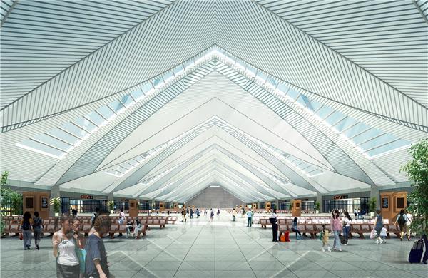 新建铁路哈尔滨至齐齐哈尔客运专线 齐齐哈尔南站