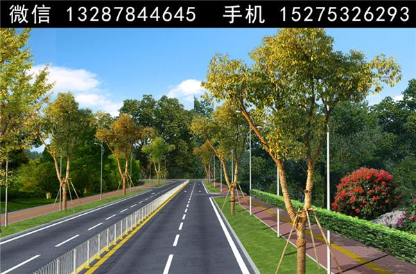 2道路绿化景观设计案例效果图_3835202