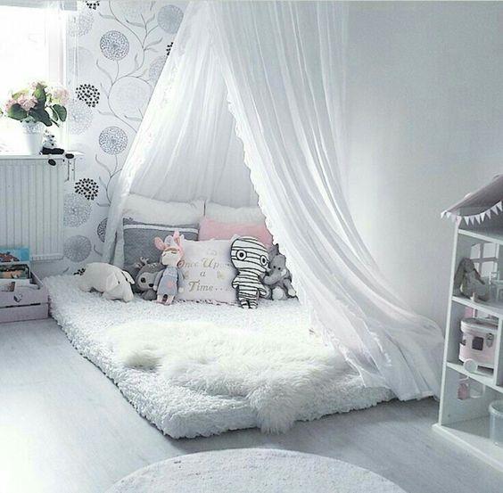 女生卧室中的床幔设计_487460