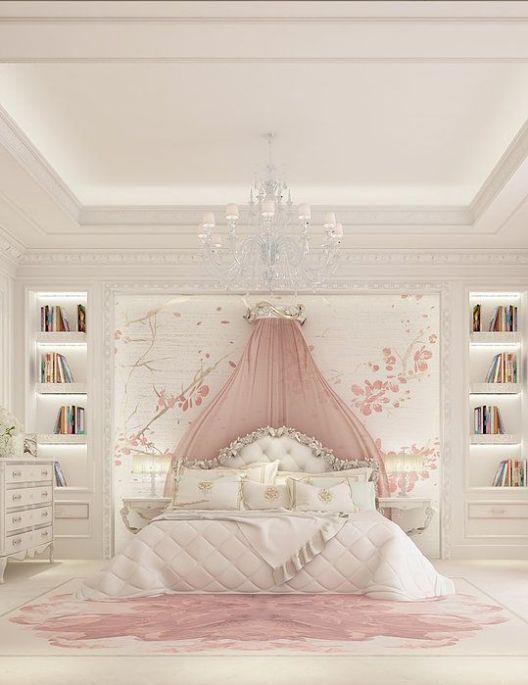 女生卧室中的床幔设计_487689