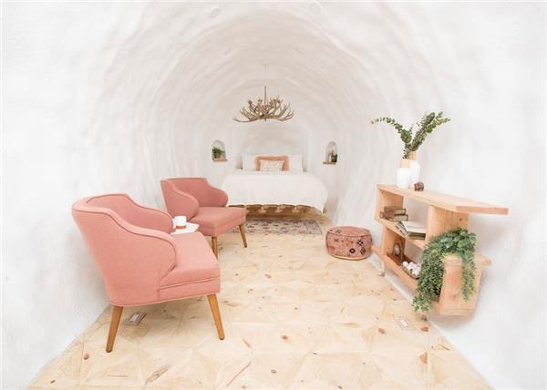 有人将一颗马铃薯改造成了酒店在Airbnb上出租#热门资讯 #设计 #酒店 