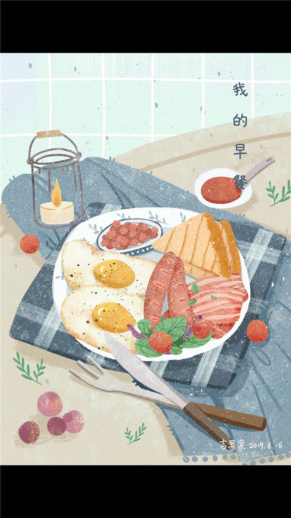 早餐插画（食物）_544929