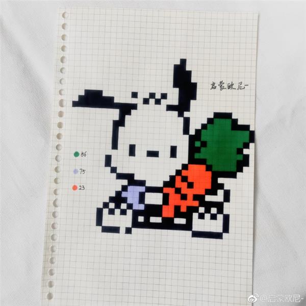 (像素画)#(格子画)#(手绘)#(手绘像素画)#(方格画)#(卡通画)#(启蒙