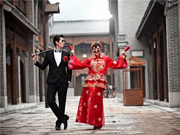 中式婚纱照#婚纱摄影 #中式婚纱照 