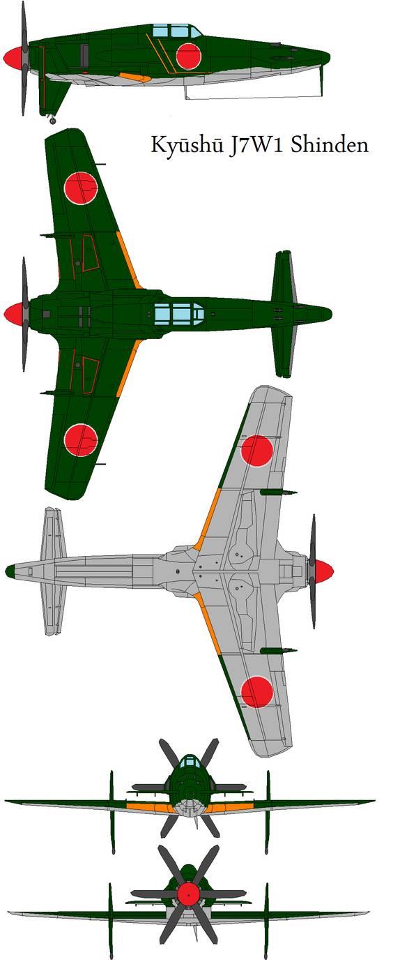 j7w1震电战斗机