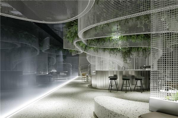 水上的白色花-- 超现实主义咖啡馆打造城市记忆封面#(建筑设计室内设计)