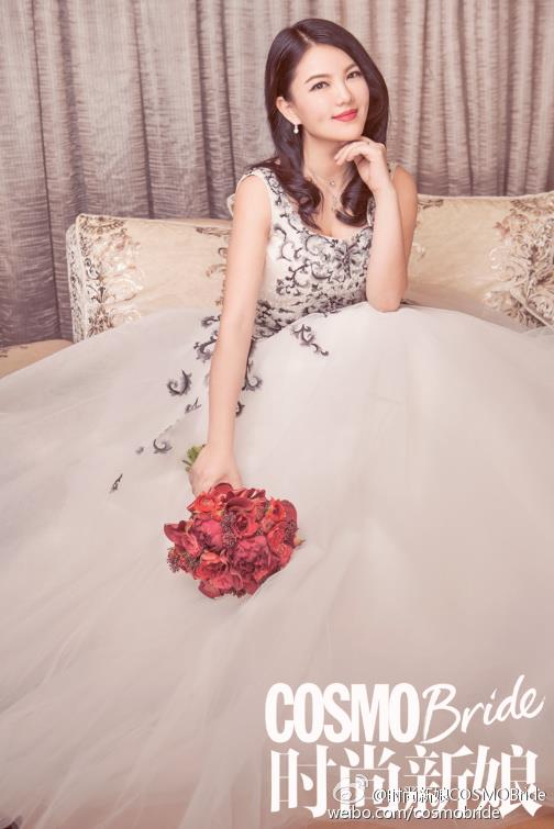 李湘婚纱造型照片_婚纱摄影图片_654601