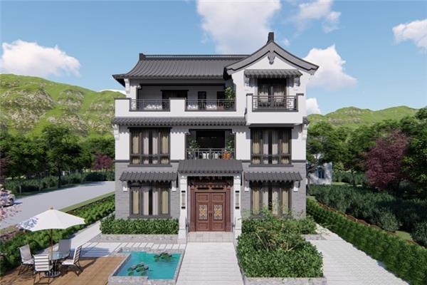 中式别墅外立面