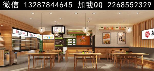 麻辣烫店餐厅设计案例效果图_3501073