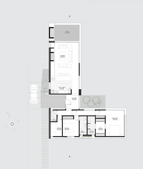 L型住宅平面图_3504437