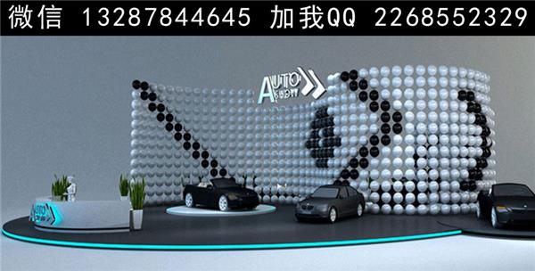 车展展厅展台设计案例效果图#(效果图)