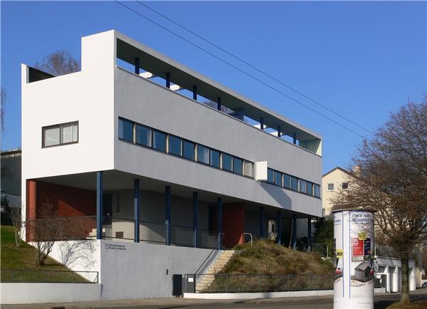 德国斯图加特Weissenhof Estate的Corbusier Haus（1927）#(粗野主义)#(朗香教堂)#(流水别墅)#(萨伏伊别墅)#(现代建筑)#(新现代风格)#(纪念馆设计)#(赖特建筑)#(现代风格建筑)