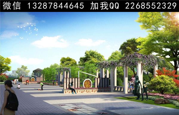 学校设计案例效果图#(效果图)