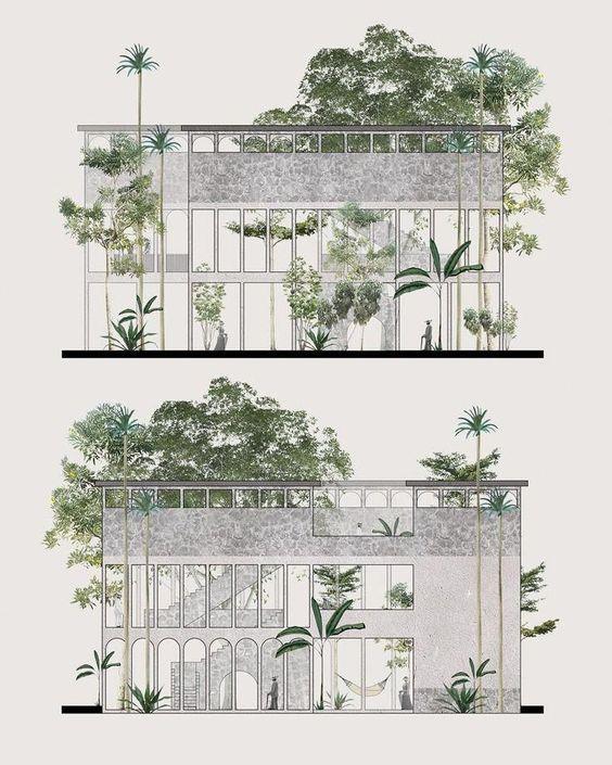 景观(建筑配景)手绘表现_3525560