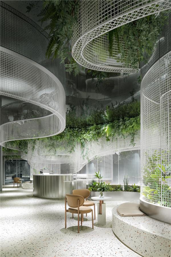水上的白色花-- 超现实主义咖啡馆打造城市记忆封面#(建筑设计室内设计)
