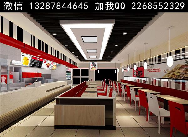 麻辣烫店餐厅设计案例效果图_3501076