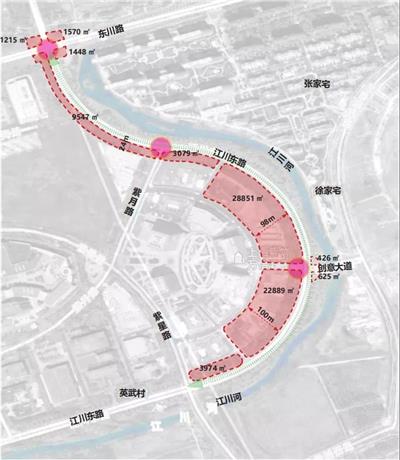 上海紫竹园区江川东路沿线绿带及节点景观改造设计