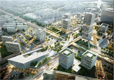 上海临港大道站城一体化开发项目，TOD核心区，gmp