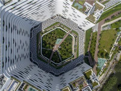 新加坡榜鹅水道落台式住宅景观设计 / ICN Design International