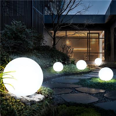 LED发光圆球灯户外景观灯球形太阳能灯草坪灯庭院落地灯