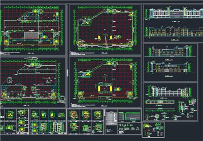 [合集]商场超市dwg设计图纸