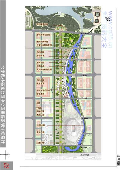 北京奥林匹克公园中心区重要景观详细设计