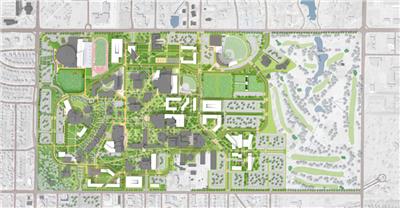 大学校园总体规划案例之威奇托州立大学总体规划