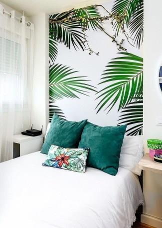 40种令人放松的热带颜色卧室