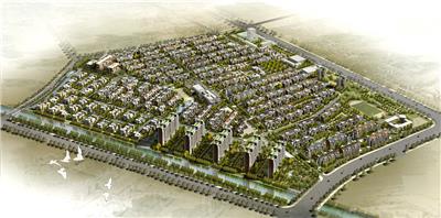 天津万科水晶城改造修建性详细规划鸟瞰图