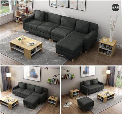 简约现代小户型沙发单人三人日式北欧沙发卧室布艺沙发