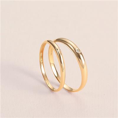 Fanci范琦18k金钻石戒指结婚对戒一对七夕情侣个性轻奢礼物送女友