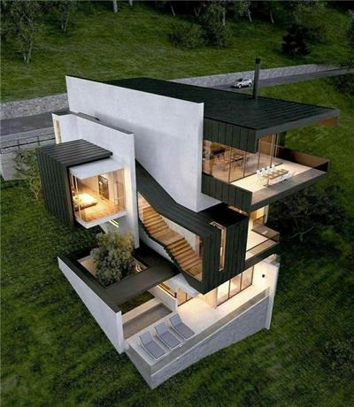 现代别墅立面设计