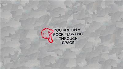你是在通过空间壁纸浮动的岩石