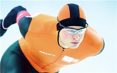 纪念速滑滑冰选手Jan Blokhuisen在荷兰奥运会上夺得银牌